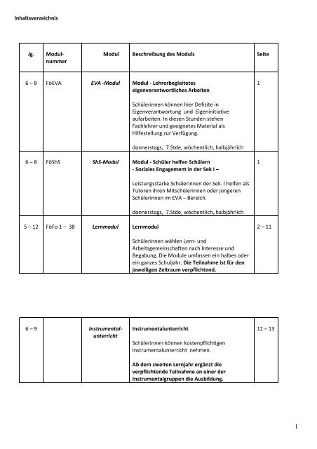 FöFo – Modulheft für das Schuljahr 2013/14 - schule.erzbistum ...