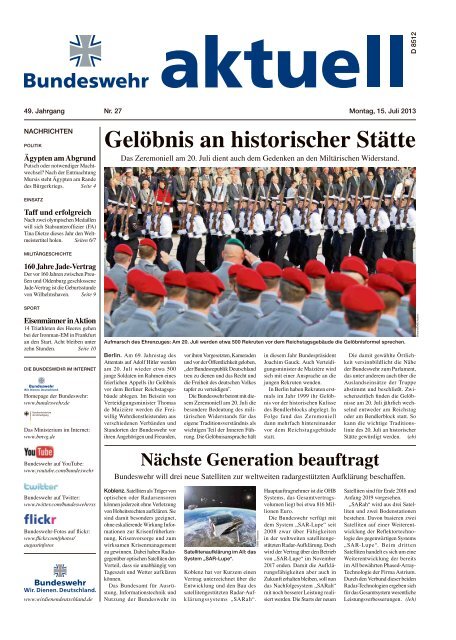 Gelöbnis an historischer Stätte - Bundeswehr