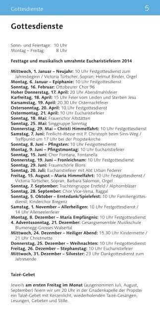 Programm 2014 (.pdf) - Propstei St.Gerold