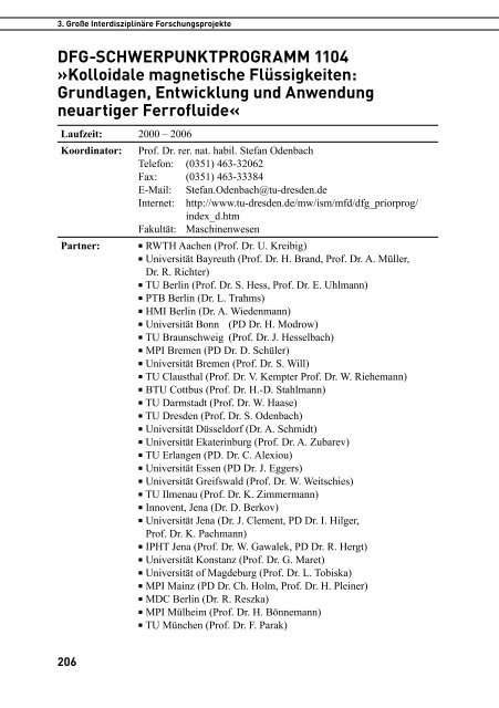 TU Dresden: Forschungsbericht 2006 - im ...