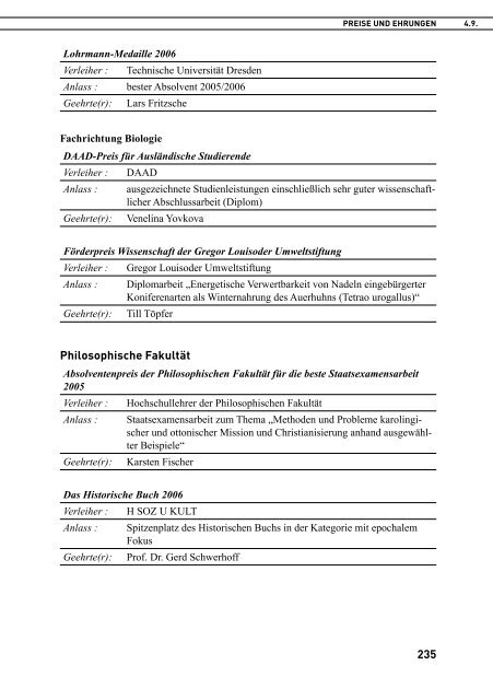 TU Dresden: Forschungsbericht 2006 - im ...