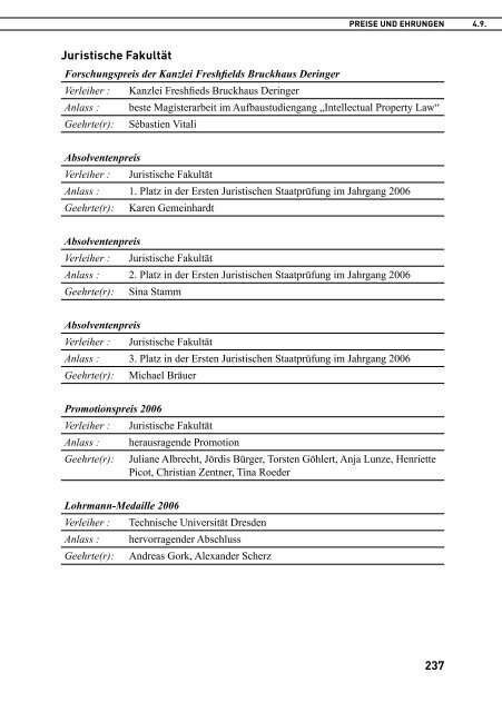 TU Dresden: Forschungsbericht 2006 - im ...