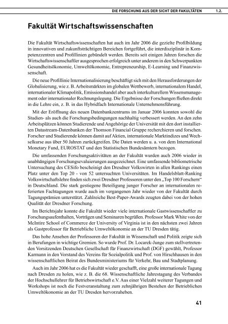TU Dresden: Forschungsbericht 2006 - im ...