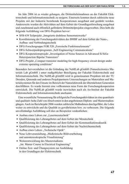 TU Dresden: Forschungsbericht 2006 - im ...