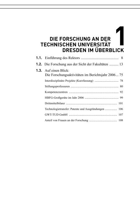 TU Dresden: Forschungsbericht 2006 - im ...