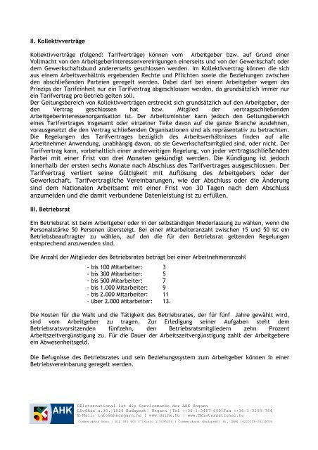 Kollektives Arbeitsrecht in Ungarn - Deutsch-Ungarische Industrie ...