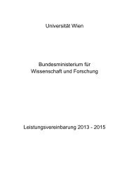 Universitaet_Wien_LV_2013-2015 - Bundesministerium für ...