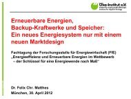 Erneuerbare Energien, Backup-Kraftwerke und Speicher: Ein neues ...