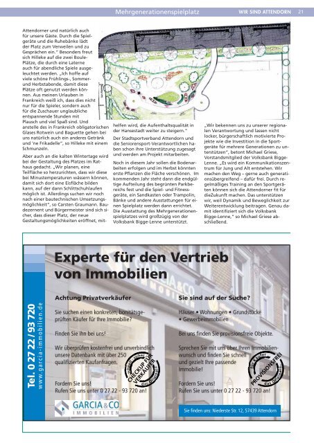 Stadtmagazin "Wir sind Attendorn" - Ausgabe 1(Das komplette ...