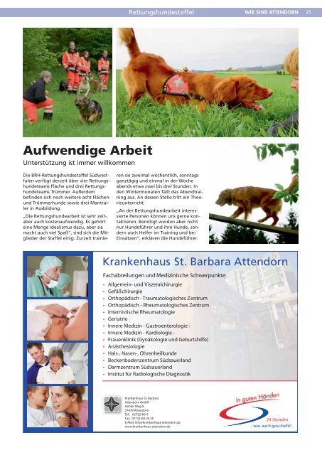 Stadtmagazin "Wir sind Attendorn" - Ausgabe 1(Das komplette ...