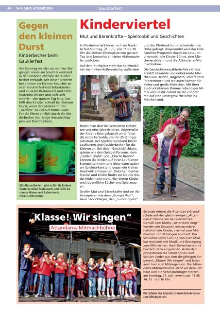 Stadtmagazin "Wir sind Attendorn" - Ausgabe 1(Das komplette ...