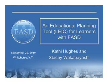 An educational planning tool (LEIC) for learners with FASD