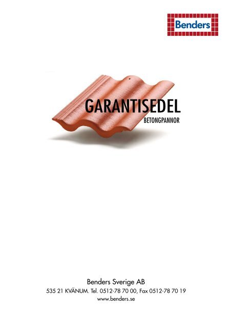 GARANTISEDEL - Benders