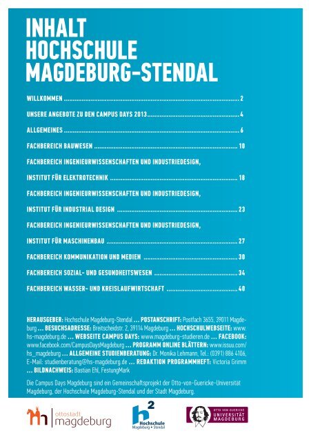 Programm als Download - Hochschule Magdeburg-Stendal