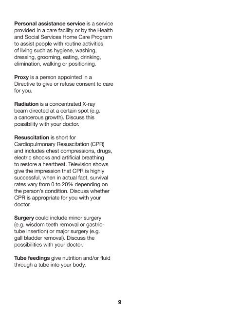 NOTES FOR COMPLETION 2 COLUMNS - Health and Social Services