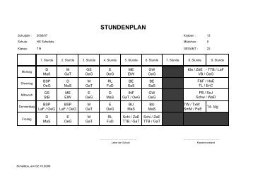 StundenplÃ¤ne aller Klassen