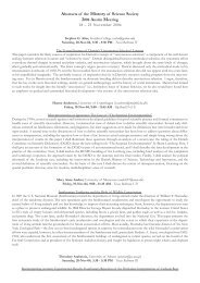 Abstracts of the History of Science Society 2004 Austin Meeting 18 ...