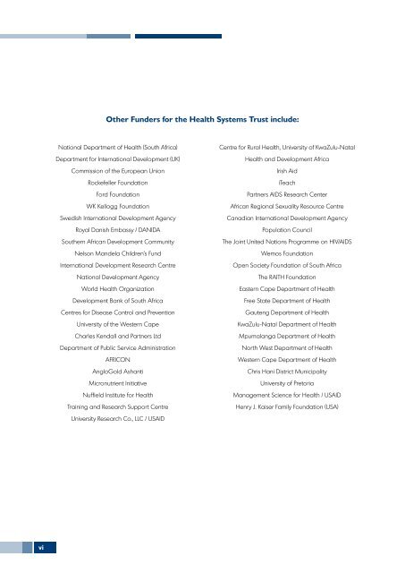 SAHR 2007 - Health Systems Trust