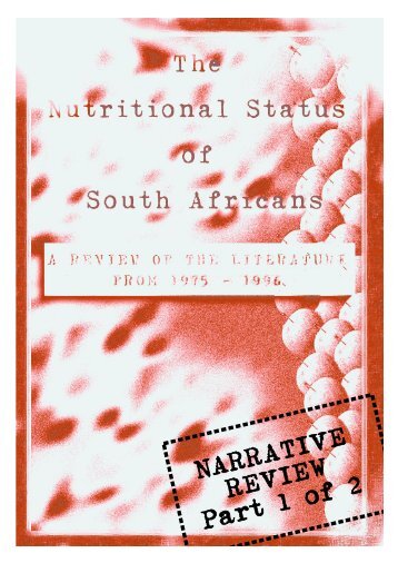 the nutritional status of - Health Systems Trust