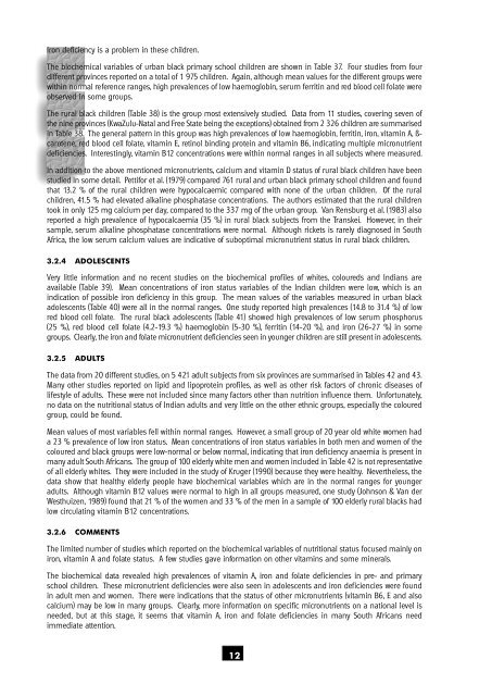 the nutritional status of - Health Systems Trust