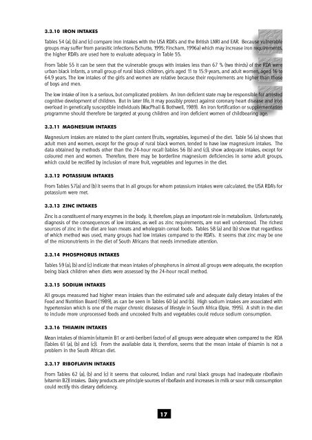 the nutritional status of - Health Systems Trust