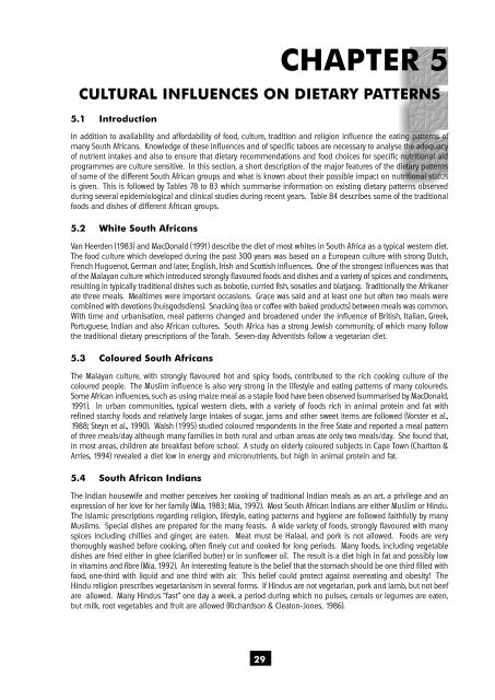 the nutritional status of - Health Systems Trust