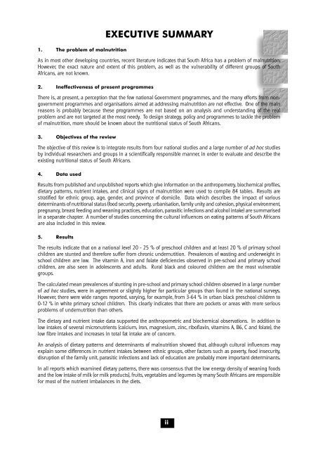 the nutritional status of - Health Systems Trust