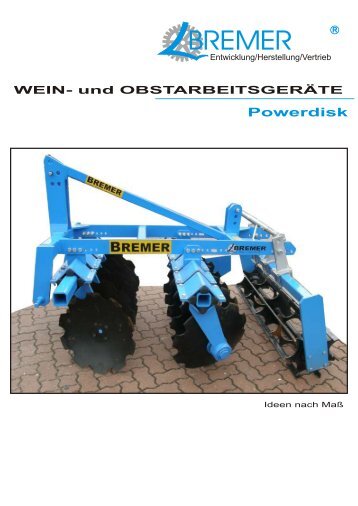 Wein-& Obstanbau - Bremer Maschinenbau