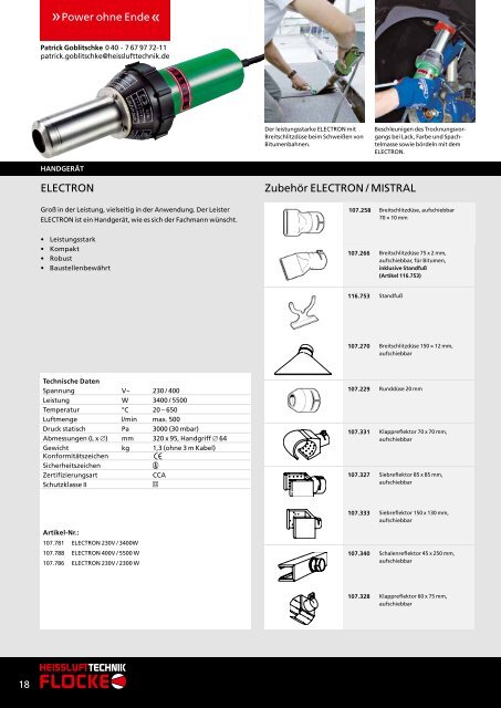 Katalog „Handgeräte 2013“ - HEISSLUFTTECHNIK Flocke GmbH