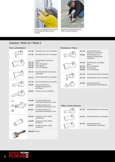 Katalog „Handgeräte 2013“ - HEISSLUFTTECHNIK Flocke GmbH