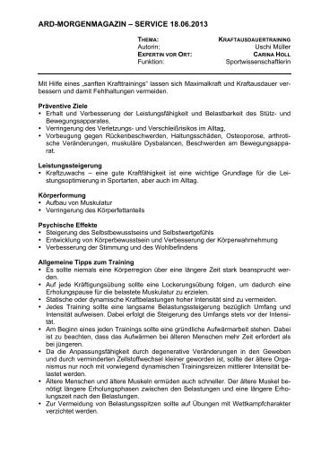 ARD-MORGENMAGAZIN – SERVICE 18.06.2013 - Das Erste