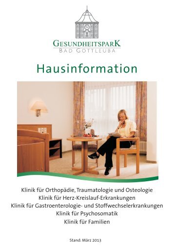 Hausinfo 2013.indd - Gesundheitspark Bad Gottleuba