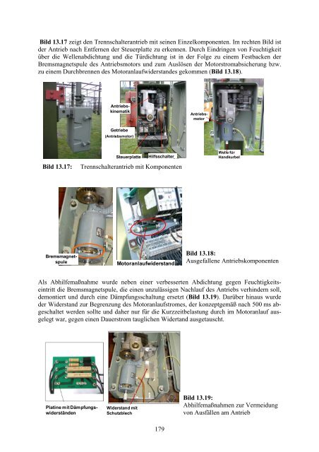 170 Bild 13.1: Einteilung eines Leistungsschalters in ...