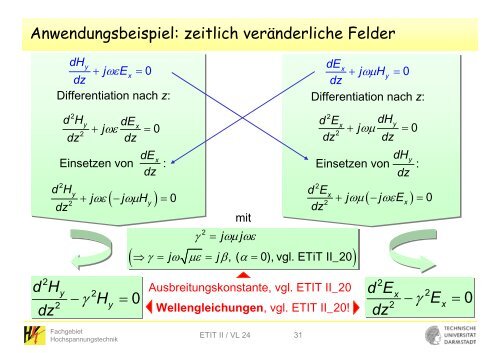 E - Fachgebiet Hochspannungstechnik