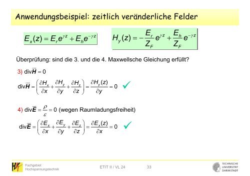 E - Fachgebiet Hochspannungstechnik