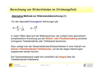 E - Fachgebiet Hochspannungstechnik