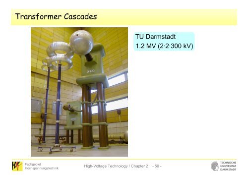 X - Fachgebiet Hochspannungstechnik