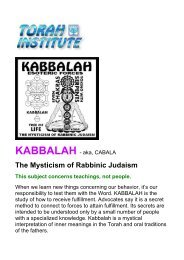 KABBALAH - The Mysticism of Rabbinic Judaism