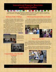 December 2011 Newsletter - Henderson State University