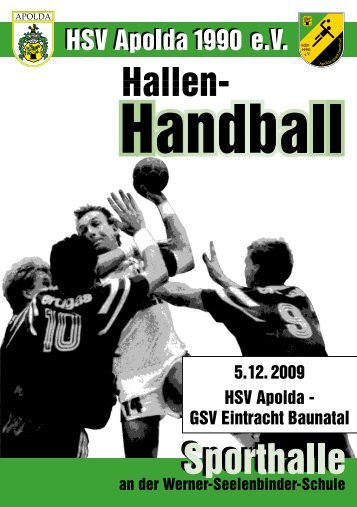 Hallenzeitung - HSV Apolda 1990 eV
