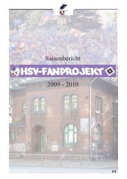 Saisonbericht HSV-Fanprojekt 09/10