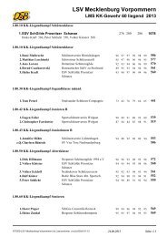 Protokoll LMS KK-Gewehr 60 liegend 2013