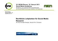 Rechtliche Leitplanken für Social Media Research - Berufsverband ...