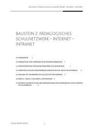 baustein 2: pädagogisches schulnetzwerk – internet – intranet - Der ...