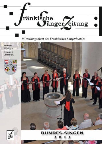 FSZ 5/2013 - Fränkischer Sängerbund