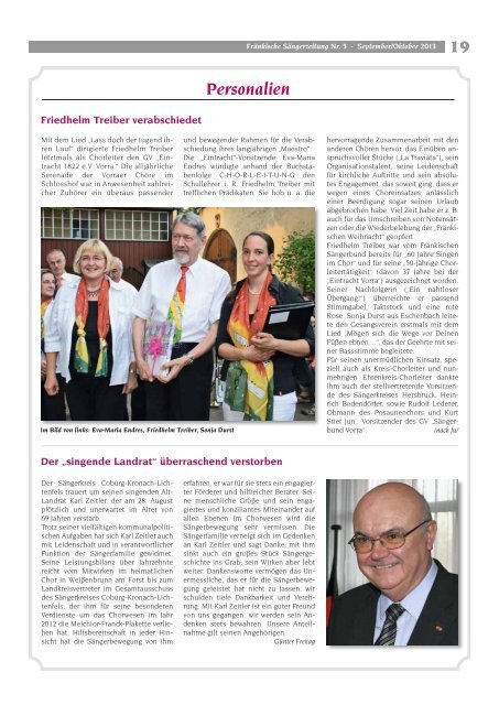 FSZ 5/2013 - Fränkischer Sängerbund