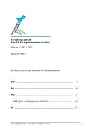 Forschungsbericht der Fakultät für Ingenieurwissenschaften 2010