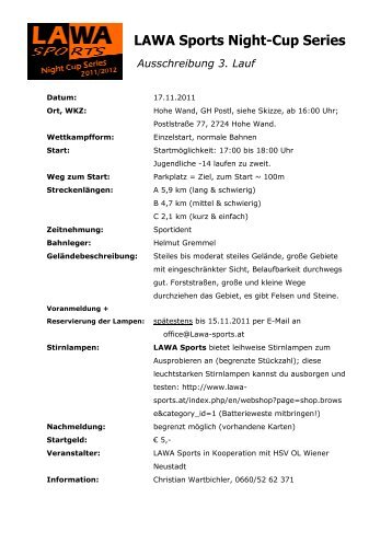 Information - HSV Wiener Neustadt