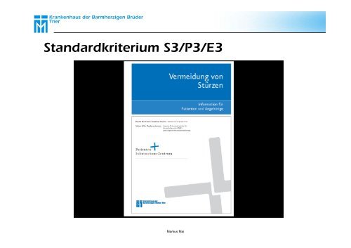 Expertenstandards in der Pflege - Barmherzige Brüder Trier e. V.