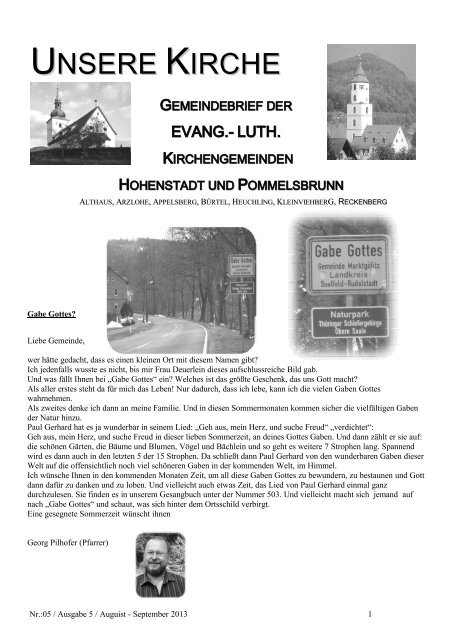 Gemeindebrief August/September als PDF-File (7,1 MB) - Pfarramt ...